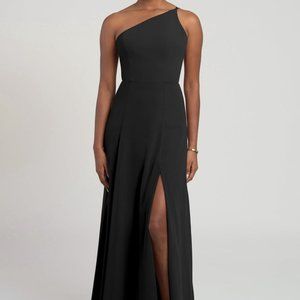 Jenny Yoo Black Chiffon Dress Size 8